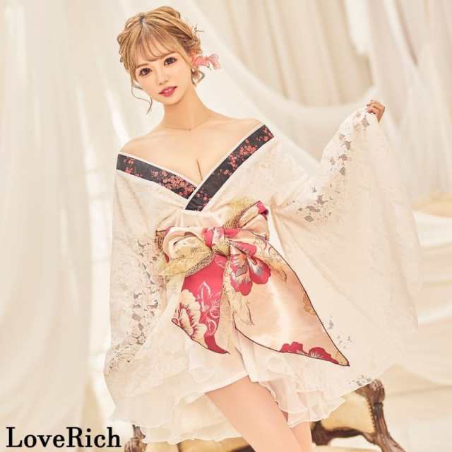 LoveRich ラブリッチ レース フリル オーガンジー 小花柄 ミニ