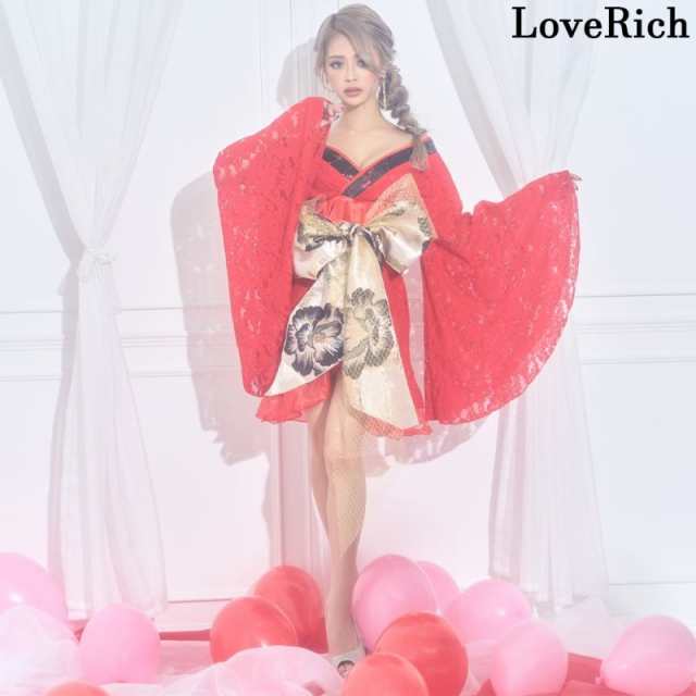 LoveRich ラブリッチ レース フリル オーガンジー 小花柄 ミニ