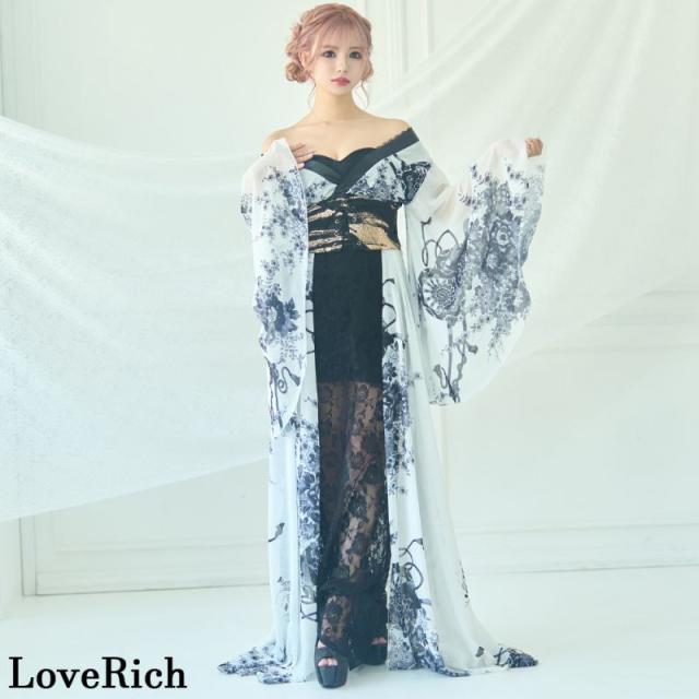 LoveRich ラブリッチ 【高級ライン】シフォン 和柄 レース