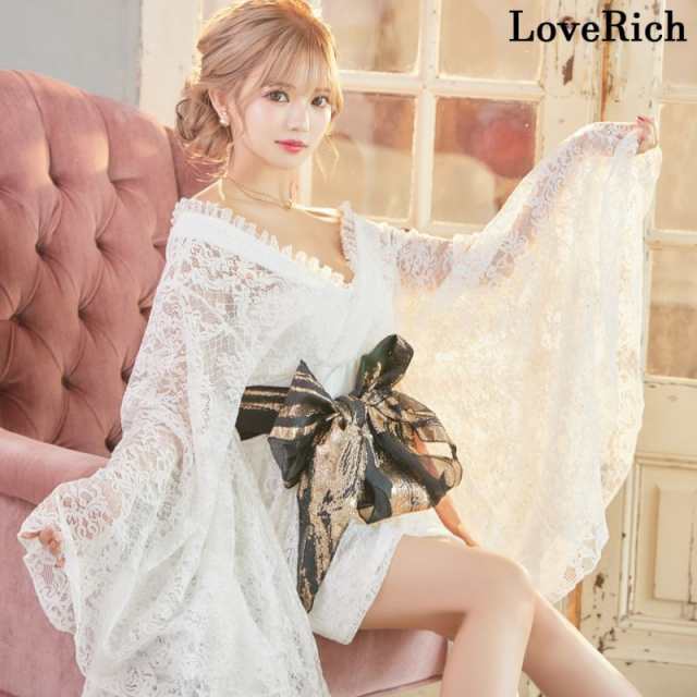 LoveRich ラブリッチ 総レース ロングinミニスカート 美胸 ロング 豪華