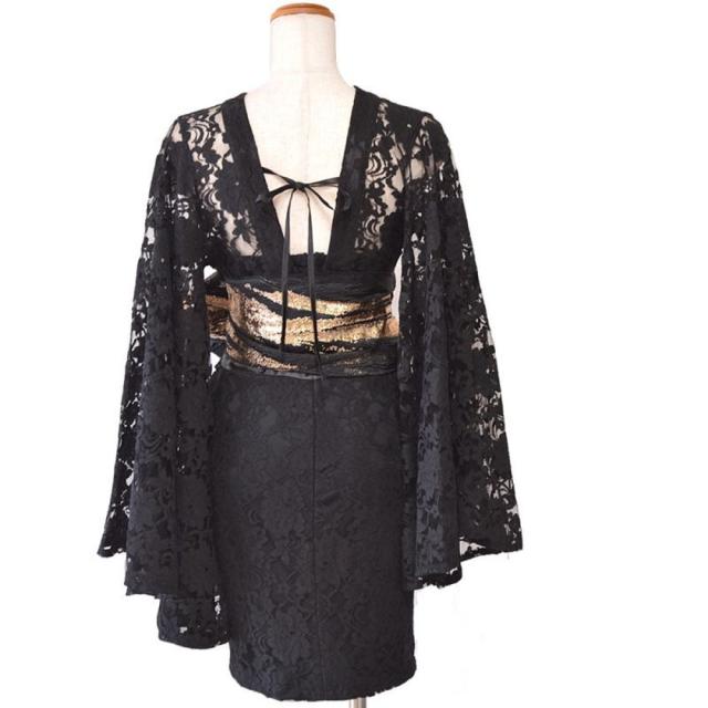 LoveRich ラブリッチ 【2WAY/3点セット】ボレロ付き 花柄 シフォン