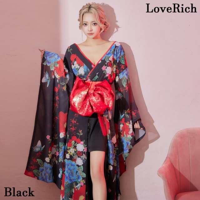 LoveRich ラブリッチ 【高級ライン】 花柄 ロングINミニスカート