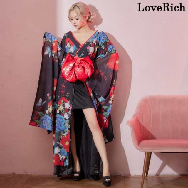 LoveRich ラブリッチ 【高級ライン】 花柄 ロングINミニスカート