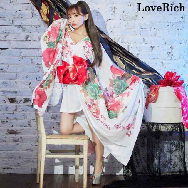 LoveRich ラブリッチ 【高級ライン】 花柄 ロングINミニスカート