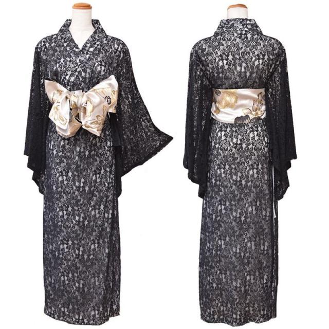 LoveRich ラブリッチ 【4カラー/2点セット】総レース ロング 美胸 浴衣