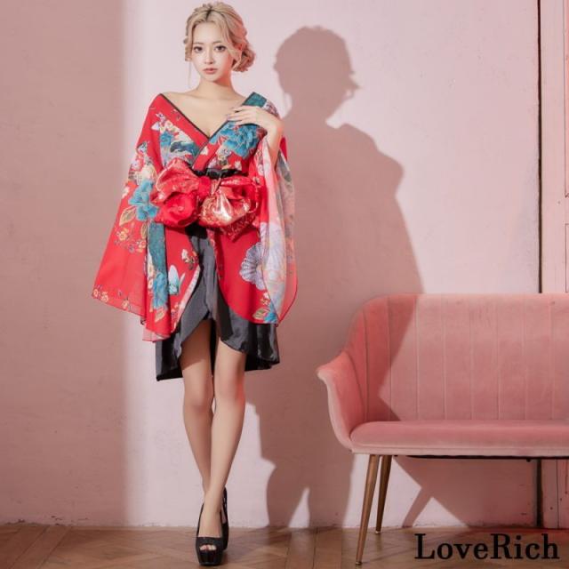 LoveRich ラブリッチ 【高級ライン】 花柄 ミニ シフォン 豪華 帯