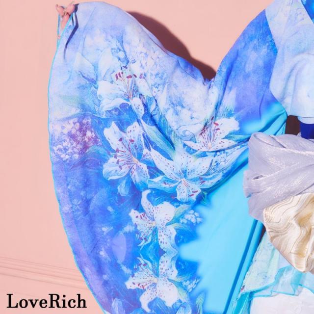 LoveRich ラブリッチ 【SMLサイズ/3カラー/2点セット】百合 花柄 レース ミニスカート オフショル 美胸 美脚 豪華 帯 花魁 着物 ドレス コスプレ イベント[1279]_11