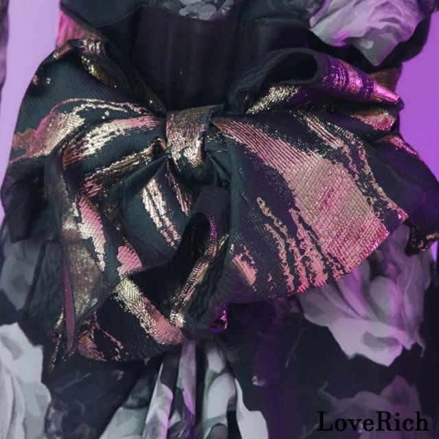 LoveRich ラブリッチ 【高級ライン】【2点セット】フリル 花柄