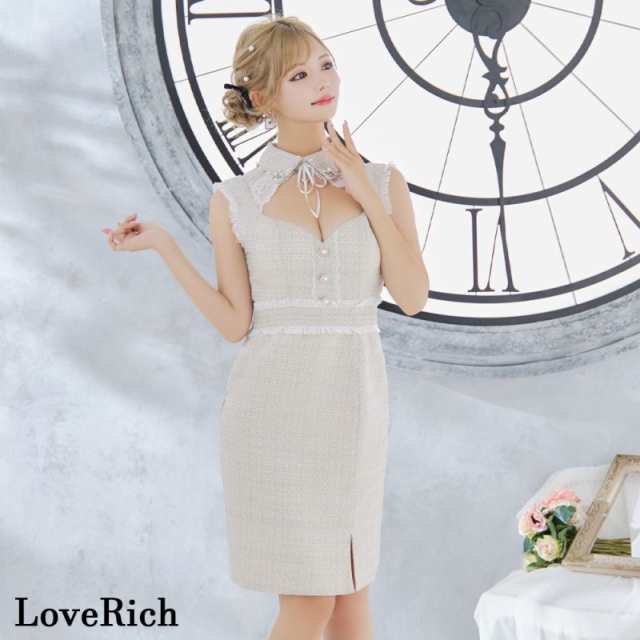 LoveRich ホワイト ナイトドレス【 】 ラブリッチ⭐︎キャバドレス ナイトドレス ホワイト SM