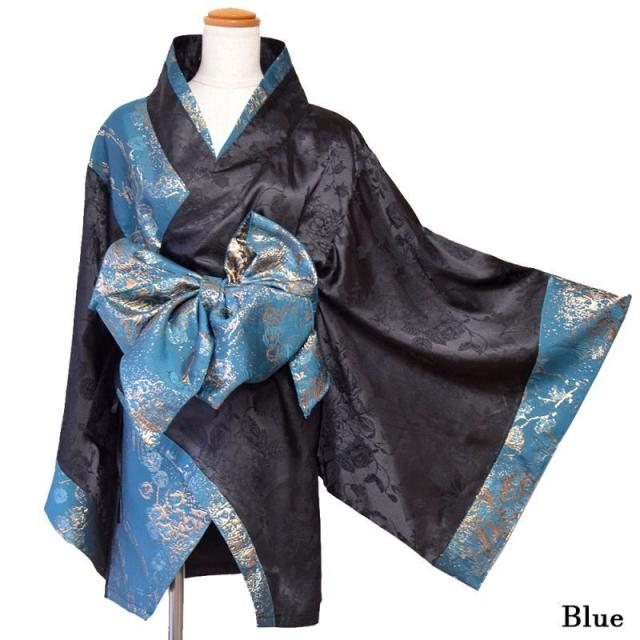 LoveRich ラブリッチ 【3カラー/2点セット】和柄 花柄 オフショル ミニ 豪華 帯 リボン 花魁 着物 ドレス コスプレ イベント ハロウィン [1318]_14