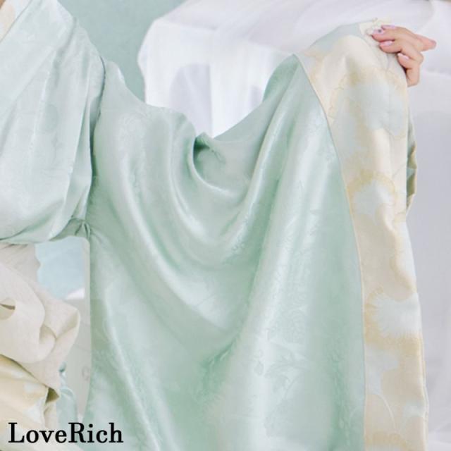 LoveRich ラブリッチ 【2カラー/2点セット】花柄 和柄 オフショル ミニ 豪華 帯 リボン 花魁 着物 ドレス コスプレ イベント ハロウィン [1323]_9
