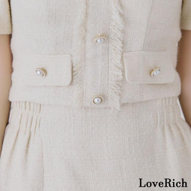 ラブリッチ⭐︎キャバドレス セットアップ ホワイト SMLございます