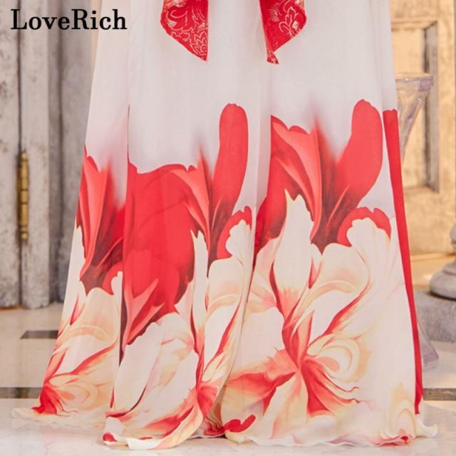 LoveRich ラブリッチ 【高級ライン】【2点セット】シフォン 花柄