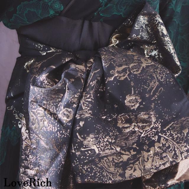 LoveRich ラブリッチ 【高級ライン】【3カラー/2点セット】花柄シフォン レース ミニスカート ロング 豪華 花魁 着物 ドレス コスプレ イベント [1349]_10