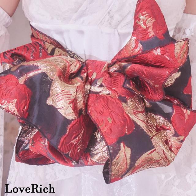 LoveRich ラブリッチ 【高級ライン】【2カラー/3点セット】花柄レース フレアスリーブ ミニスカート ロング 豪華 花魁 着物 ドレス コスプレ イベント [1366]_10