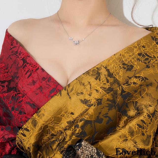 LoveRich ラブリッチ 【2点セット】バイカラー 和柄 オフショル ミニ 豪華 帯 リボン 花魁 着物 ドレス コスプレ イベント ハロウィン [1376]_9
