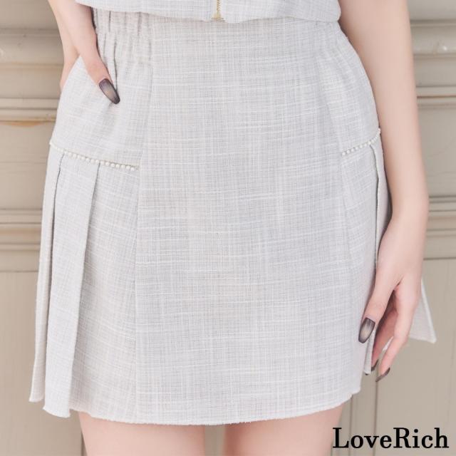 LoveRich ラブリッチ 【SMLサイズ】セットアップ キャミソール オフショル フロントファスナー パールライン 美胸 タイト ミニドレス キャバドレス [1387]_6