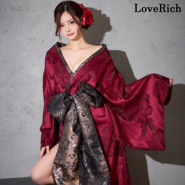 ラブリッチ　ロング オフショル 豪華 花魁 着物　コスプレ　ブラック ラブリッチ ロング オフショル 豪華 花魁 着物 コスプレ