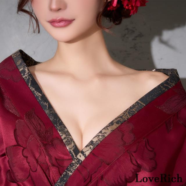 LoveRich ラブリッチ 【高級ライン】【2カラー/2点セット】花柄 ロング