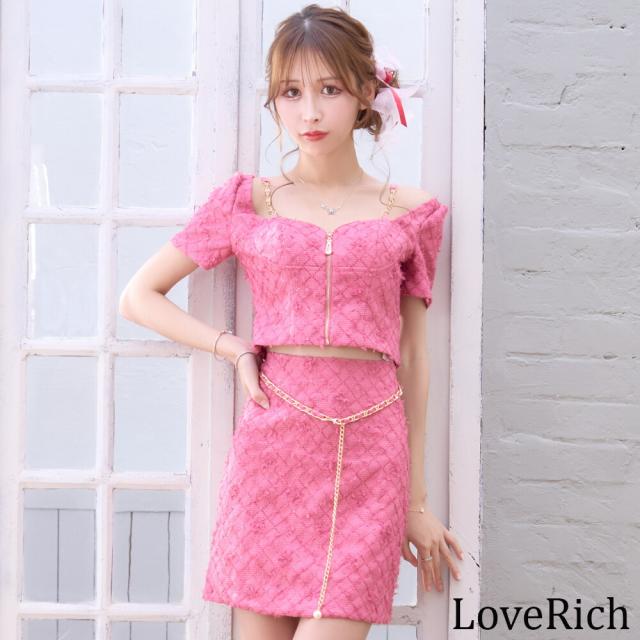 LoveRich ラブリッチ 【SMLサイズ/3カラー】セットアップ ファスナー