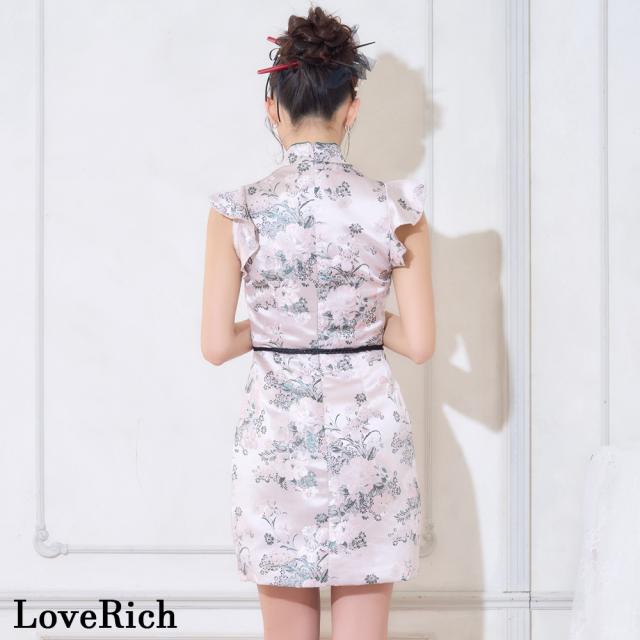 LoveRich ラブリッチ 【SMLサイズ/2カラー】ブラックレース スリット 美胸 谷間魅せ 美脚 チャイナドレス ミニ コスプレ イベント キャバドレス [1507]_15