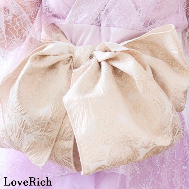 LoveRich ラブリッチ 【高級ライン】【3カラー/2点セット】煌めきを纏う スパンコール レース ミニ 豪華 帯 花魁 着物 ドレス コスプレ キャバドレス [1547]_11