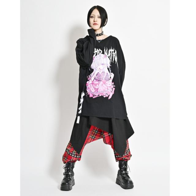 PSYCHO NATION サイコネーション スカート脱着 総柄サルエルパンツ