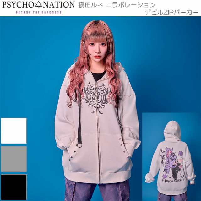 PSYCHO NATION】× 寝田ルネ コラボ デビルZIPパーカー (715202