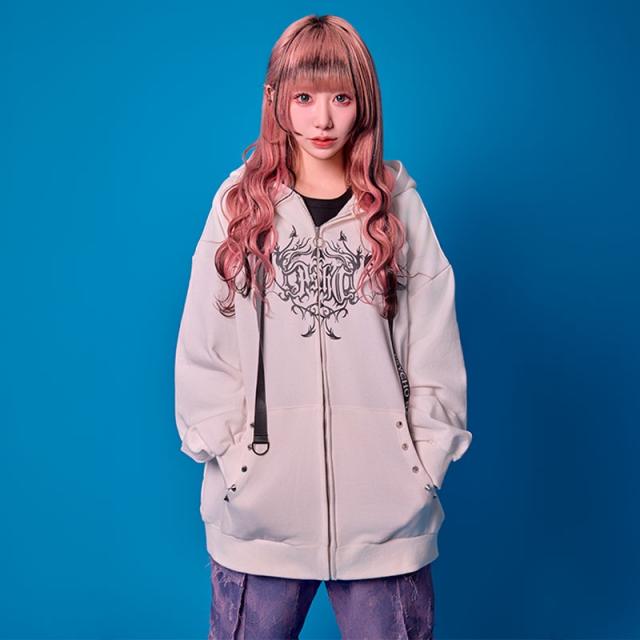 PSYCHO NATION × 寝田ルネ コラボ 3WAY デビル パーカー PSYCHO NATION サイコネーション 【MLサイズ/3カラー】寝田ルネ