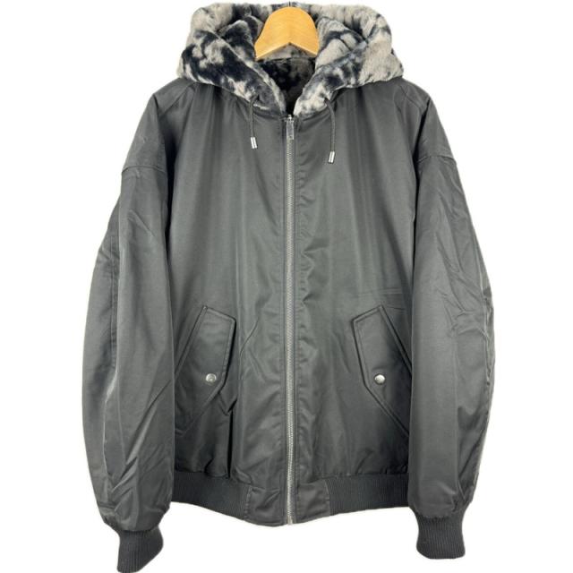 Rings リングス 【Mサイズ/2カラー】総柄ファーリバーシブルフード