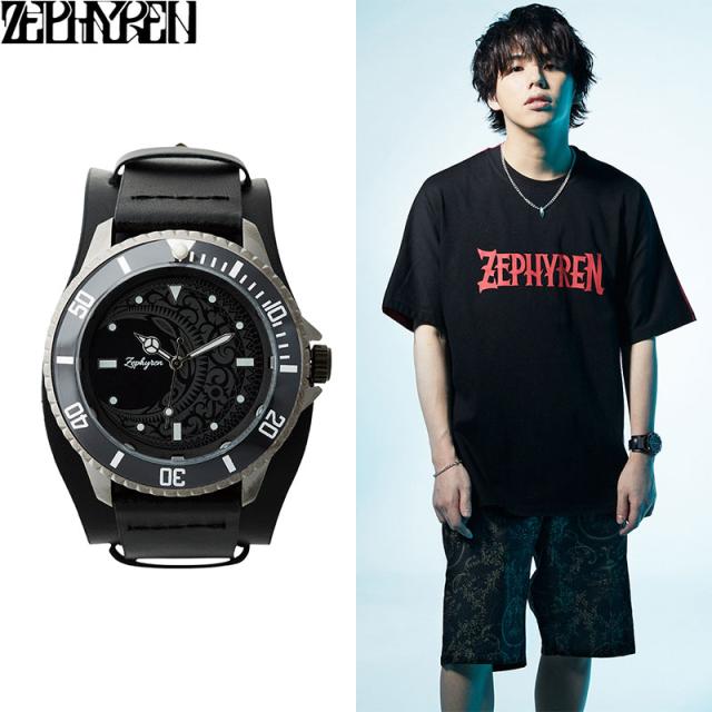 Zephyren ゼファレン LEATHER WATCH -MOON- BLACK