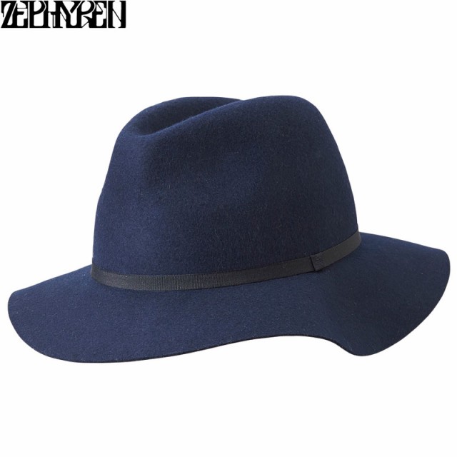 Zephyren ゼファレン WIDEBRIM FELT HAT NAVY