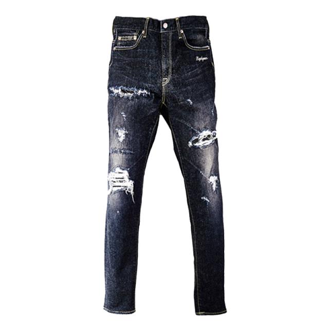 Zephyren ゼファレン CLASHED SKINNY BLACK/DENIMの通販はau PAY 