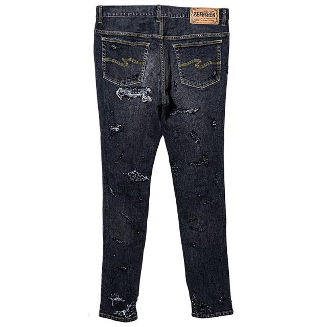 Zephyren ゼファレン SKINNY BLACK/DENIM Zephyren ゼファレン HARD CLASHED SKINNY BLACK/DENIMの通販はau PAY