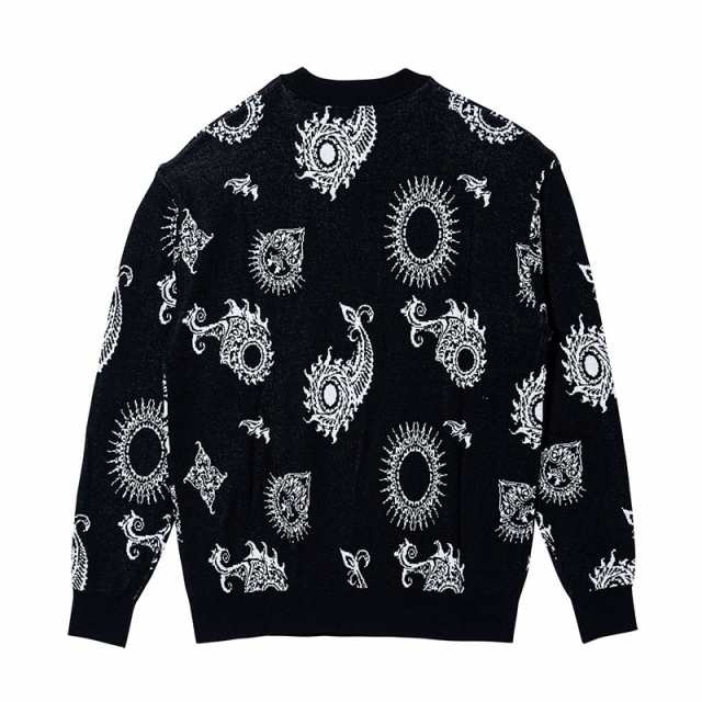 Zephyren ゼファレン JACQUARD KNIT - PAISLEY - BLACK