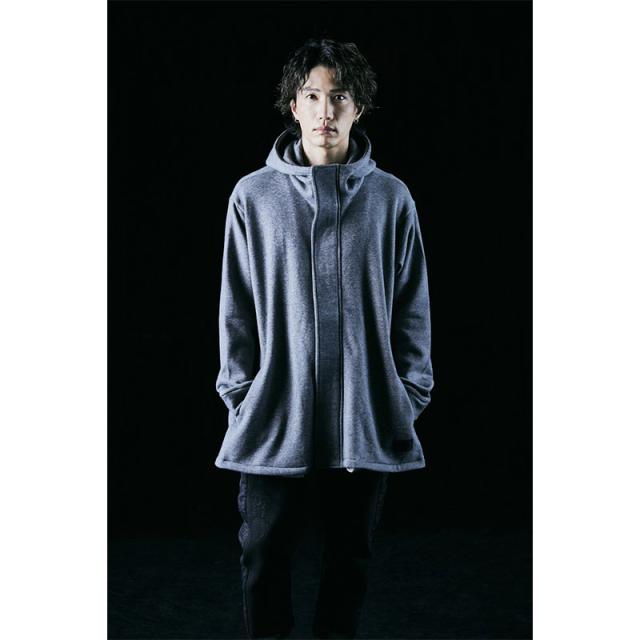 Zephyren ゼファレン FLY FRONT BIG PARKA BLACK