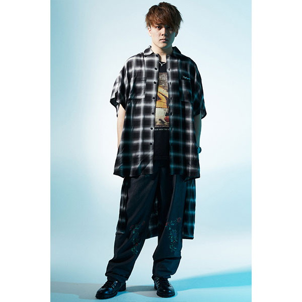 Zephyren ゼファレン LONG SHIRT S/S - Resolve - BLACK CHECKの通販は