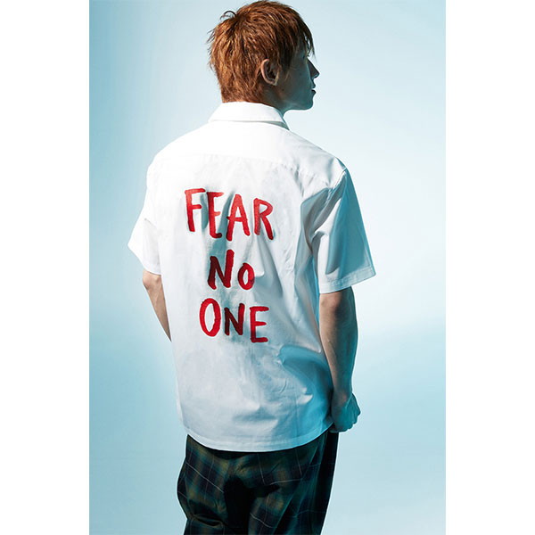 Zephyren ゼファレン PHOTO PRINT SHIRT S/S - FEAR NO ONE - WHITEの