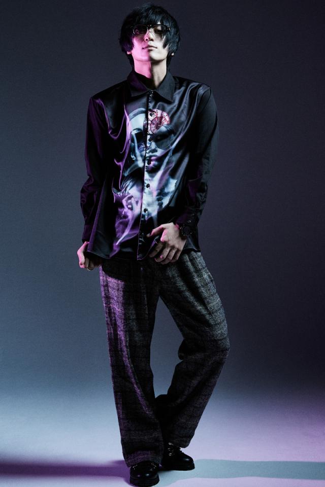 Zephyren ゼファレン PHOTO PRINT SHIRT L/S BLACK / variat omnia tempus