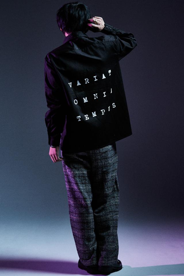 Zephyren ゼファレン PHOTO PRINT SHIRT L/S BLACK / variat omnia tempus