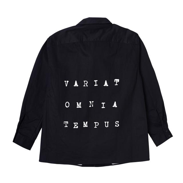 Zephyren ゼファレン PHOTO PRINT SHIRT L/S BLACK / variat omnia tempus