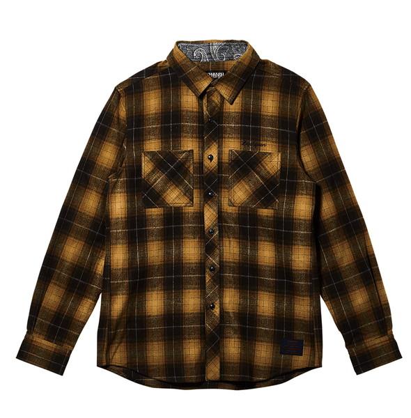 Zephyren ゼファレン CHECK SHIRT L/S - Resolve - BLACK / YELLOW Zephyren ゼファレン CHECK SHIRT L/S - Resolve - YELLOW / CHECKの