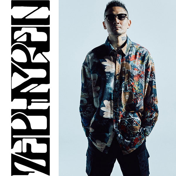 Zephyren ゼファレン SWITCHING BIG SHIRT L/S MIX