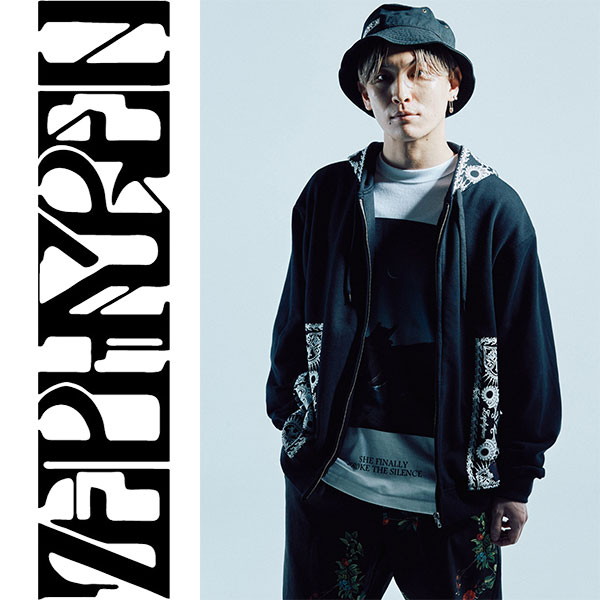 Zephyren ゼファレン PAISLEY PARKA BLACK