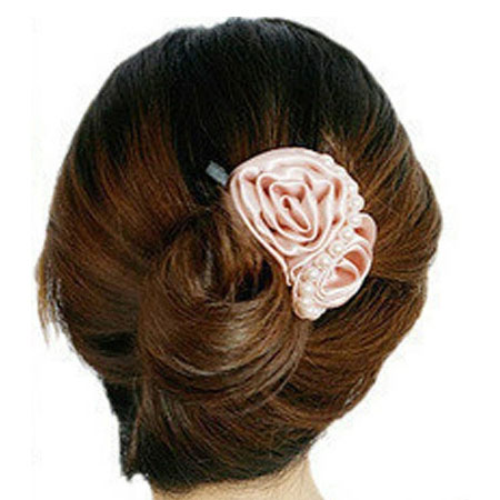 [送料無料][色不問]〔バレッタ：髪飾り：S字型〕アクセサリー レディース エレガント オシャレ 花 パール 大人気 普段使い(色不問) バレッタ・ヘアクリップ