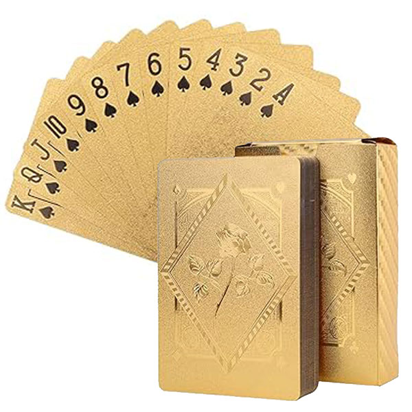 送料無料]黄金トランプカード 高級カジノで遊ぶような雰囲気が醸し出す