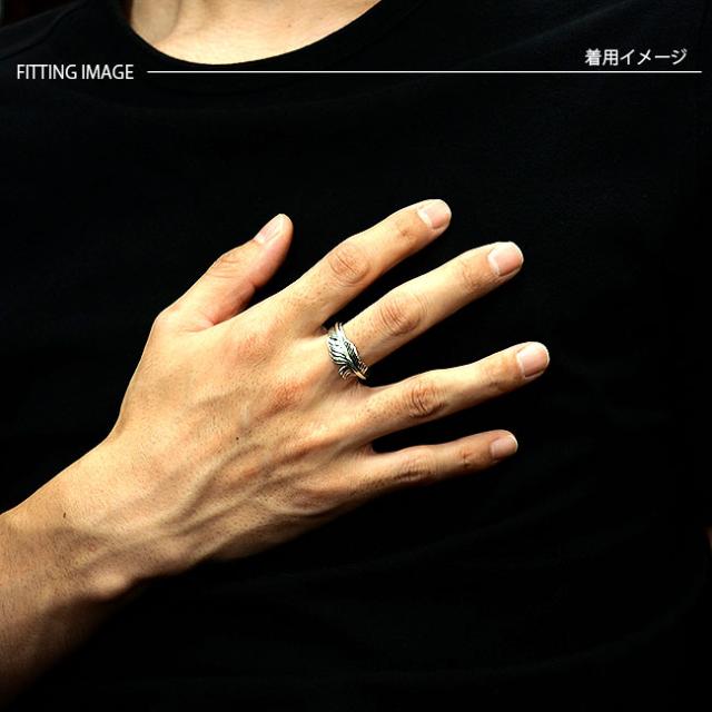 シルバーリング シルバー925 フェザーリング ネイティブデザイン 