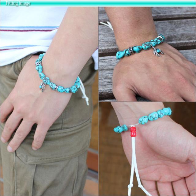 天然ターコイズブレスレット 本物ターコイズ原石 シルバー925パーツ シルバーフェザートップ 天然石 メンズ Rb054の通販はau Pay マーケット 革製品 シルバー専門店アジアンアーツ