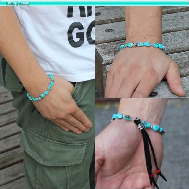 還元祭クーポン対象 天然ターコイズブレスレット 本物ターコイズ原石 シルバー925パーツ 百合の紋章 天然石 メンズ Rb055の通販はau Pay マーケット 革製品 シルバー専門店アジアンアーツ