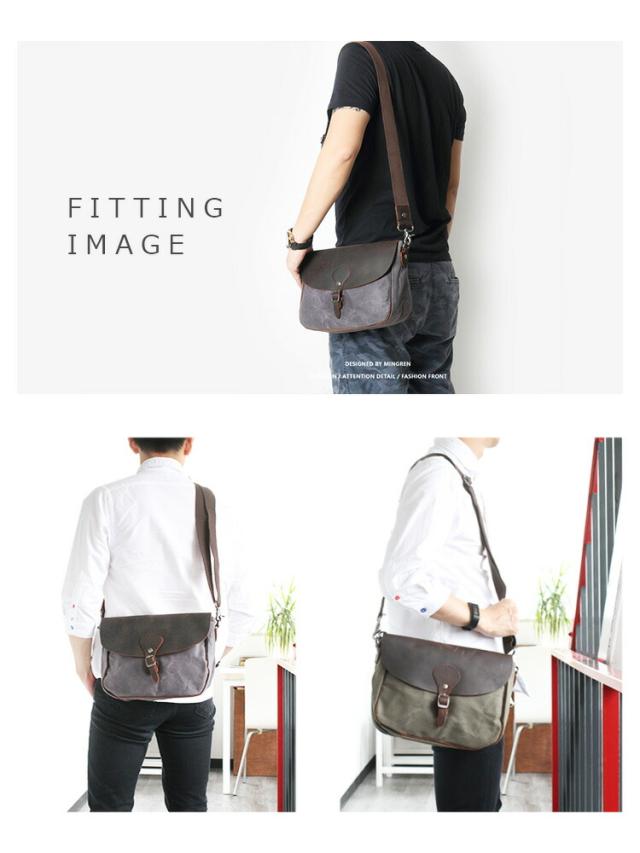 DaysArt デイズアート レザーバッグ ショルダーバッグ キャンバス